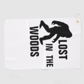 ビッグフット/サスカッチ失った：森の中 ゴルフタオル (横)