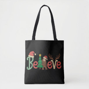ビッグフット サスカッチ サンタ クリスマス トナカイ トートバッグ