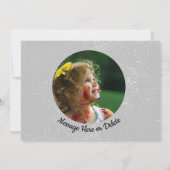 ビッグフット・サスクワッチの誕生日パーティー　一枚の写真 招待状 (裏面)