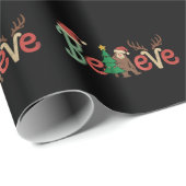 ビッグフット サスクワッチ サンタ クリスマスを信じて ラッピングペーパー (ロールコーナー)