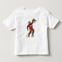 ビッグフット サスクワッチ バスケットボール クリスマス 2026 ホリデー トドラーTシャツ