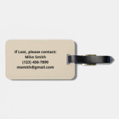 ビッグフット サスクワッチ ファニー スクワッチー フォレスト ヴィンテージ ラゲッジタグ (裏面横)