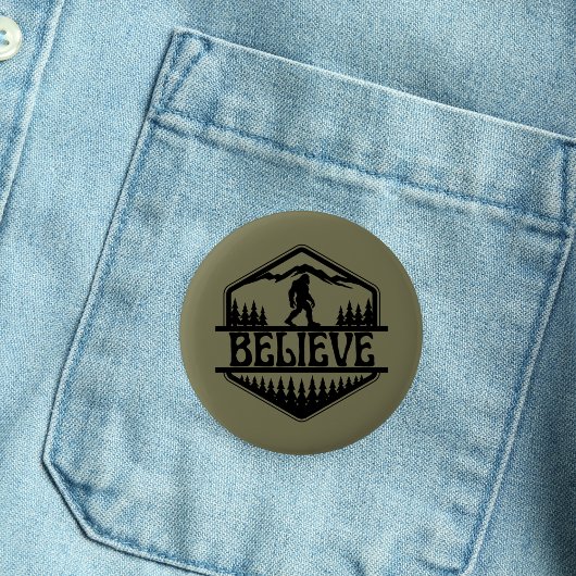 ビッグフット サスクワッチ ファニー スクワッチー フォレスト ヴィンテージ 缶バッジ