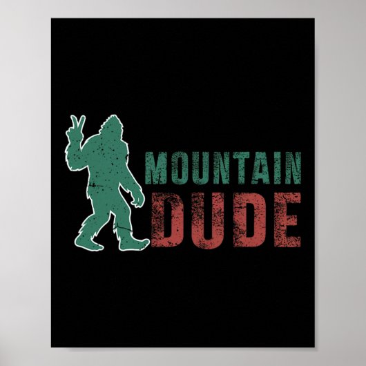 ビッグフット サスクワッチ ロックオン 登山 ポスター (正面)