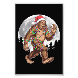 ビッグフット サンタ クリスマスツリーライト クリスマス サスカッチ フォトプリント