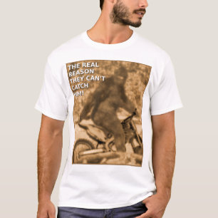 ビッグフット ダートバイク サスカッチ モトクロス おもしろTシャツ Tシャツ