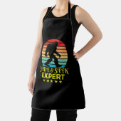 ビッグフット ハイドアンドシークの達人 おもしろTシャツ エプロン (インサイチュ)