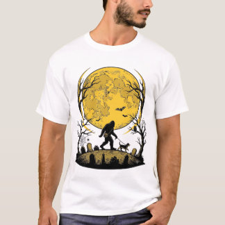ビッグフット ハロウィンTシャツ フルムーン ドッグ ウォーク Tシャツ