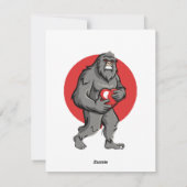 ビッグフット ハート バレンタインデー シーズンカード (裏面)