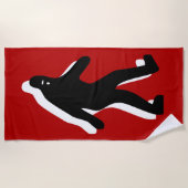 ビッグフット ビーチタオル (正面)