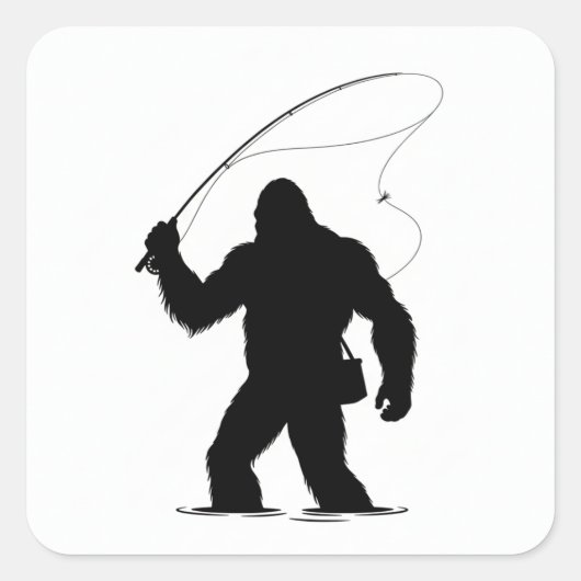 ビッグフット フライ フィッシング スクエアシール (正面)