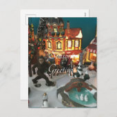 ビッグフット ホリデー ヴィレッジ シーズンポストカード (正面/裏面)