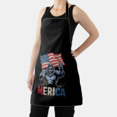 ビッグフット メリカ ロック アメリカ国旗 愛国者 エプロン (インサイチュ)