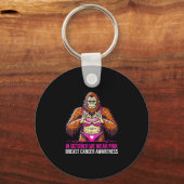ビッグフット 乳がん啓発月間 sasquatch キーホルダー (正面)