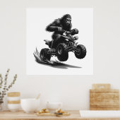 ビッグフット 四輪バイク乗り物 ポスター (キッチン)