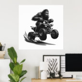 ビッグフット 四輪バイク乗り物 ポスター (ホームオフィス)