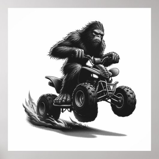 ビッグフット 四輪バイク乗り物 ポスター (正面)