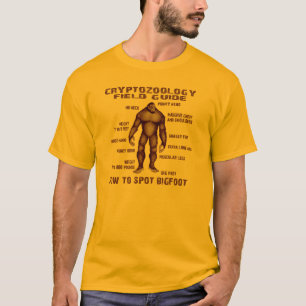ビッグフット-未確認動物学分野ガイド--に斑点を付ける方法 Tシャツ