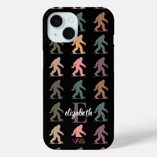 ビッグフット 森のアート 名入れギフト Case-Mate iPhoneケース (裏面)