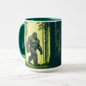 ビッグフット 森を散歩 マグカップ (正面左)