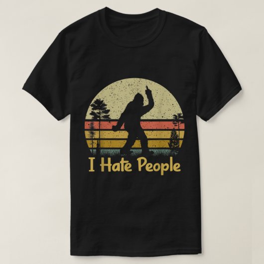 ビッグフット 退屈な人嫌い ヴィンテージTシャツ Tシャツ (デザイン正面)