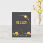 ビッグフット 08.12.26 皆既日食 2026 カード (黄色い花)