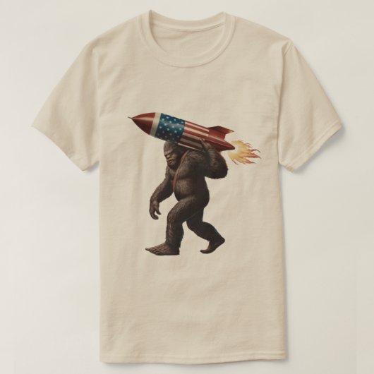 ビッグフット 7月4日 Tシャツ (デザイン正面)
