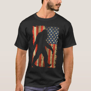 ビッグフットI信じサスカッチアメリカンシルエット Tシャツ