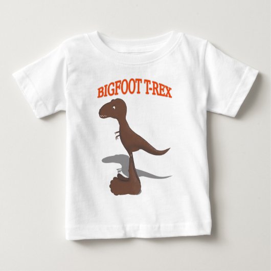 ビッグフットTレックススケッチ ベビーTシャツ (正面)