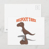 ビッグフットTレックススケッチ ポストカード (正面/裏面)