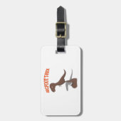 ビッグフットTレックススケッチ ラゲッジタグ (正面縦)