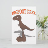 ビッグフットTレックススケッチ 便箋 (スタンド正面)