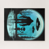 ビッグフットUFOエイリアン ジグソーパズル (横)