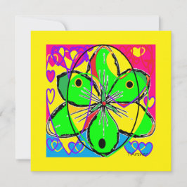 ビッグフラワーにサインされたオリジナルアートデザインかわいらし非常に