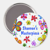 ビッグフラワーズアートデザイン マグネット (正面/裏面)