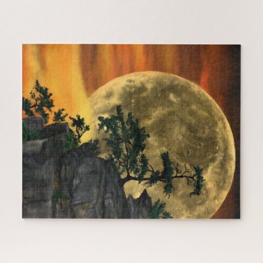 ビッグフルムーンナイトジグソーパズル絵画- s ジグソーパズル (横)