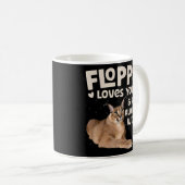 ビッグフロッパカラカルキャットミームフロッパラブアハア コーヒーマグカップ (正面右)