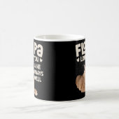 ビッグフロッパカラカルキャットミームフロッパラブアハア コーヒーマグカップ (中央)