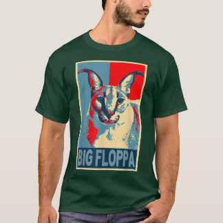 ビッグフロッパミームかわいいカラカルキャットレトロヴィンテージ Tシャツ