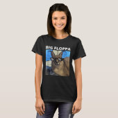 ビッグフロッパミーム猫 Tシャツ (正面フル)