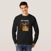ビッグフロッパミーム猫 Tシャツ (正面フル)