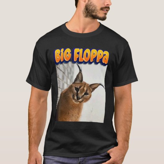 ビッグフロッパーモメ猫3 Tシャツ (正面)