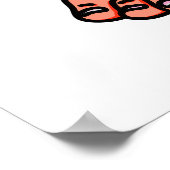 ビッグフロートビッおもしろいク足プリン ポスター (角)