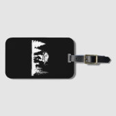 ビッグフートインザフォレストサスカッチイェティ ラゲッジタグ (正面横)