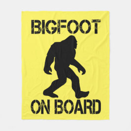 ビッグフートオンボードおもしろい- Bigfoot フリースブランケット
