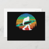 ビッグフートカヤックパドリング湖ホワイトウォーターカヌー ポストカード (正面/裏面)