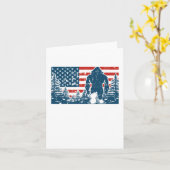 ビッグフートキャンピングアメリカ4th of 7月のギフト カード (黄色い花)