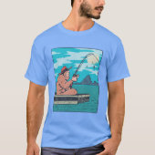 ビッグフートキャンピングボンファイア Tシャツ (正面)