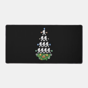 ビッグフートクリスマスツリーサスカッチサンタラブル デスクマット