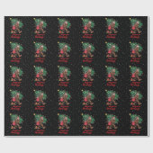 ビッグフートクリスマスツリーブラック ラッピングペーパー (フラット)